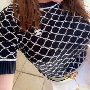Chanel top with cc